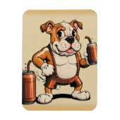 Flexible Bulldog Art Magnet (Vertical)