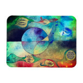 Flexible Cadeau Lotus Flower Magnet (Horizontal)