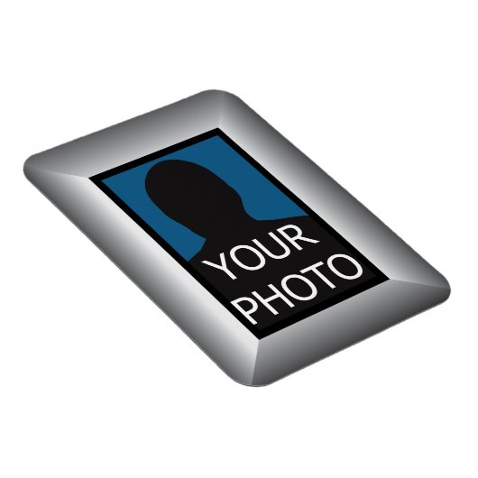 Flexible Cadres d'argent Votre photo Premium Magnet Modèle (Côté Droit)