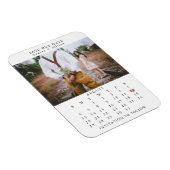 Flexible Calendar Save the Date Magnet (Côté Droit)