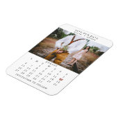 Flexible Calendar Save the Date Magnet (Côté Gauche)