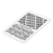 Flexible Calendrier 2024 Ajouter 1 Photos Magnet Blanc (Côté Gauche)