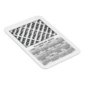 Flexible Calendrier 2025 Ajouter 1 Photos Magnet Blanc (Côté Droit)