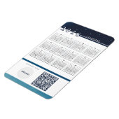 Flexible Calendrier 2026 Ajouter Logo Code QR Magnet flexib (Côté Gauche)