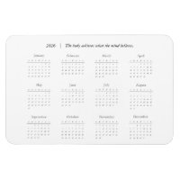 Calendrier Magnet 2026 Citation Personnalisée