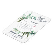 Flexible Calendrier moderne Eucalyptus Magnet Réservez la d (Côté Gauche)