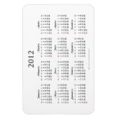 Flexible Calendrier simple 2012 Premium Magnet (Vertical)