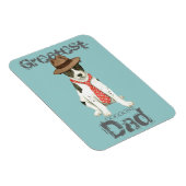 Flexible Canaan Chien Papa Magnet (Côté Droit)