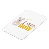 Flexible cancer de l'enfance.Je suis courageux. Magnet phot (Côté Gauche)