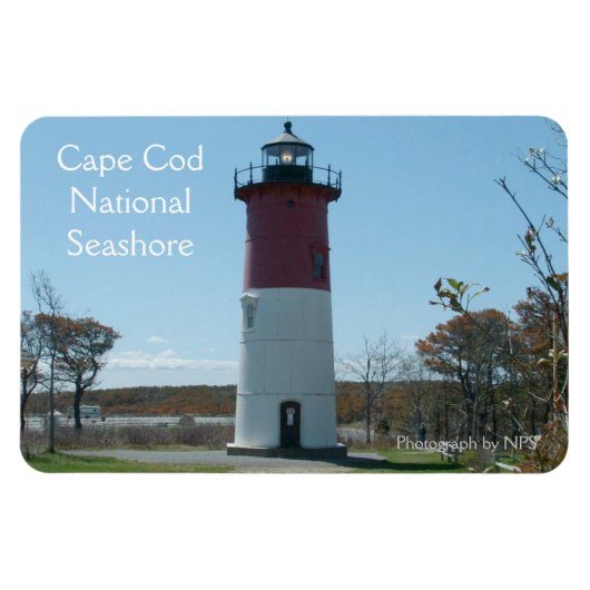 Flexible Cape Cod, Nauset Lighthouse Magnet (Horizontal)