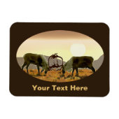 Flexible Caribou Duel Magnet (Horizontal)