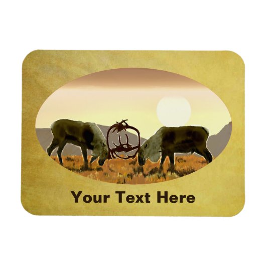 Flexible Caribou Duel Magnet (Horizontal)