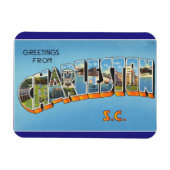 Flexible Caroline du Sud, Charleston Beach Magnet (Horizontal)