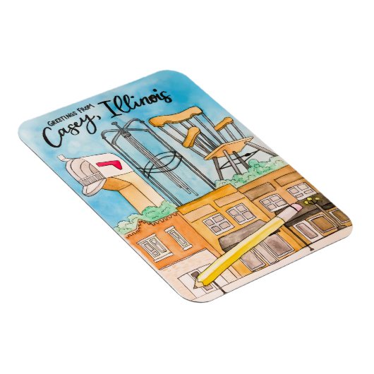 Flexible Casey, IL Magnet (Côté Droit)