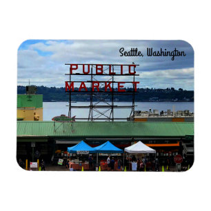Flexible Centre du marché public de Seattle Magnet #3