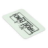 Flexible C'est un Throat Punch Kinda Day Magnet (Côté Droit)