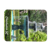 Flexible Charleston Caroline du Sud Jardin Fontaine Magnet (Horizontal)