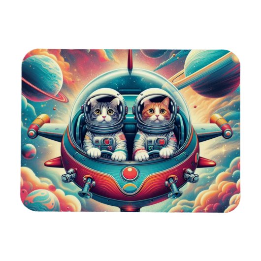 Flexible Chats en magnet de l'espace ! (Horizontal)