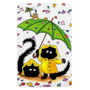 Flexible Chats noirs par BiHrLe Magnet