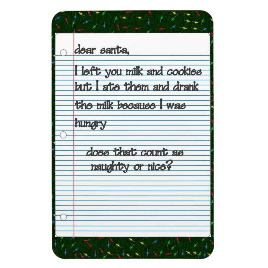 Flexible Cher Père Noël Premium Magnet (Vertical)