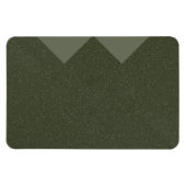 Flexible Chevron Edge Moss Green Magnet – Personnalisable (Horizontal)
