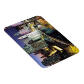 Flexible Chicago River at Night Premium Flex Magnet (Côté Droit)