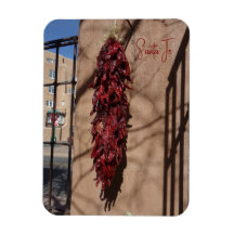 Chili Ristras Père Noël Fe New Mexico Magnet