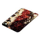 Flexible Chili Ristras Père Noël Fe New Mexico Magnet (Côté Gauche)