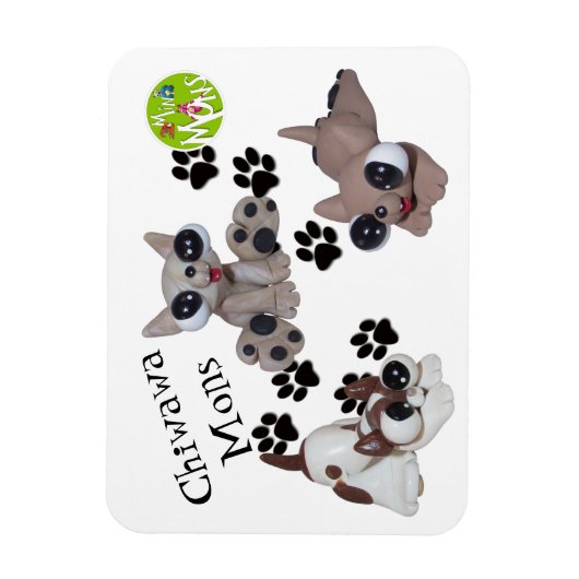 Flexible Chiwawa Mon Magnet (Vertical)