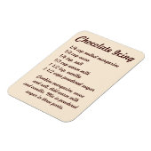 Flexible Chocolate Icing Recipe Fridge Magnet (Côté Gauche)