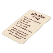 Flexible Chocolate Icing Recipe Fridge Magnet (Côté Gauche)