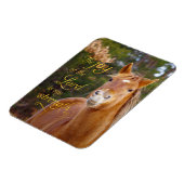 Flexible Citation Bible Cheval Souriant Magnet de photo (Côté Gauche)