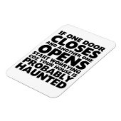 Flexible Citations De Motivation Drôle Haunted House Magnet (Côté Gauche)