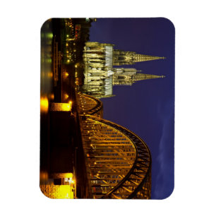 Flexible Cityscape of Cologne Flexi Magnet