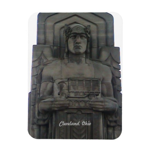 Flexible Cleveland Ohio Bridge Guardian Magnet (Vertical)