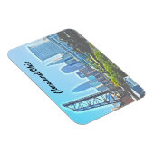 Flexible Cleveland Ohio West River View Magnet (Côté Droit)