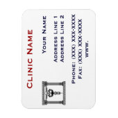 Flexible Clinique Promotionasl Magnet Modèle 1 (Vertical)