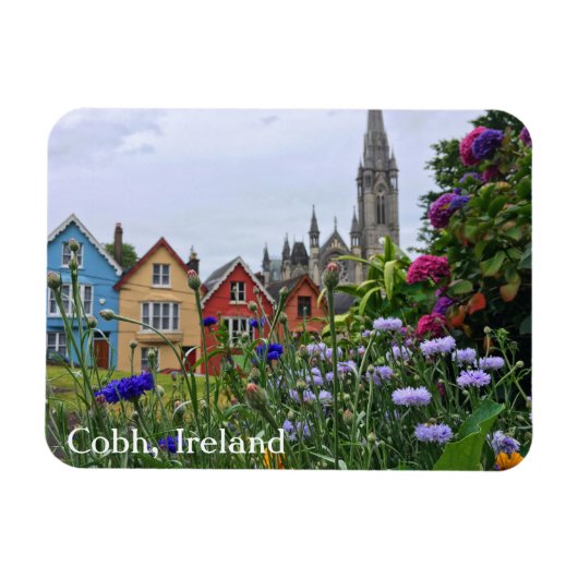 Flexible Cobh, Irlandais coloré Hydrangeas Magnet (Horizontal)