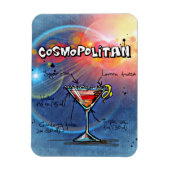 Flexible Cocktail cosmopolite Drink Recette Magnet (Vertical)
