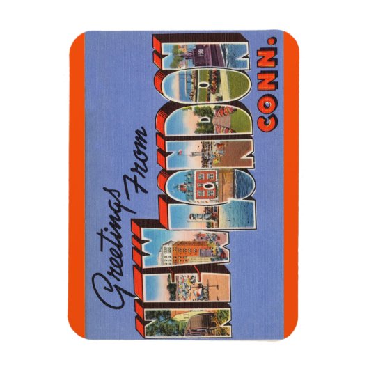 Flexible Connecticutt, New London Magnet (Vertical)