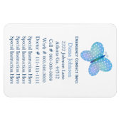 Flexible Contact d'urgence : Babysitter Premium Magnet (Horizontal)