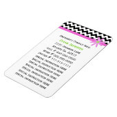 Flexible Contact d'urgence : Babysitter Premium Magnet (Côté Gauche)