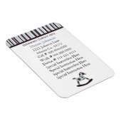 Flexible Contact d'urgence : Babysitter Premium Magnet (Côté Droit)