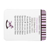 Flexible Contact d'urgence : Babysitter Premium Magnet (Horizontal)