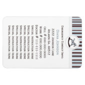 Flexible Contact d'urgence : Rocking Horse Premium Magnet (Horizontal)