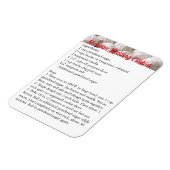 Flexible "Cookies Mariages mexicains" Recette Magnet Fridge (Côté Gauche)