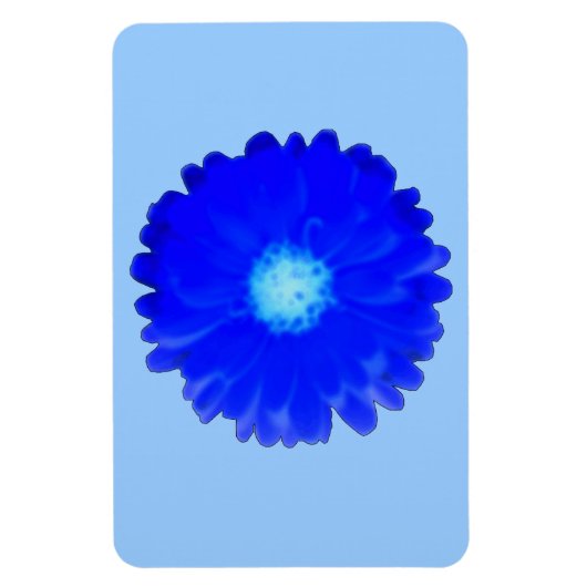 Flexible Cool Blue Marigold Premium Magnet (Vertical)