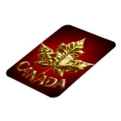 Flexible Cool Canada Magnet Gold Canada Leaf Souvenir (Côté Gauche)