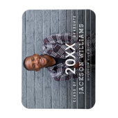 Flexible Cool Grids Photo Graduation Faire-part Magnet (Vertical)