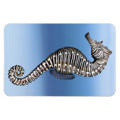 Flexible Coral Reef Zebra Sea Horse Premium Flexi Magnet (Horizontal)